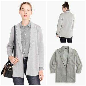 J.Crew Sophie Open-Front Sweater Blazer | Heather Gray | Size Medium